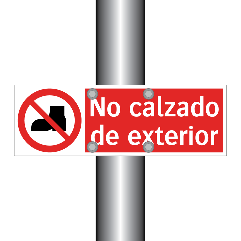 No calzado de exterior