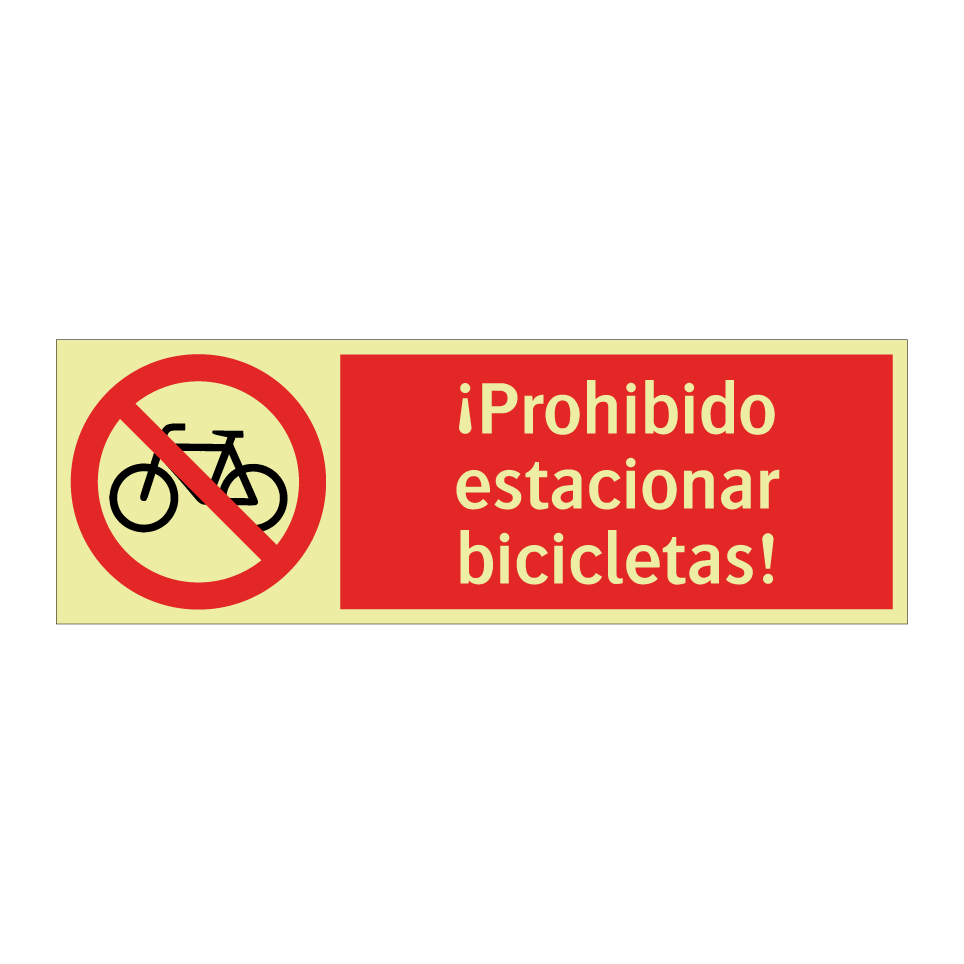 ¡Prohibido estacionar bicicletas!