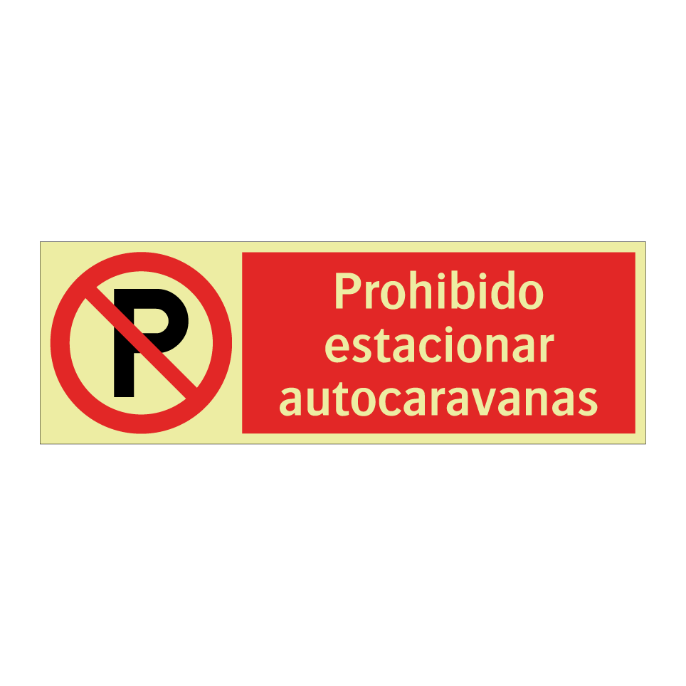Prohibido estacionar autocaravanas