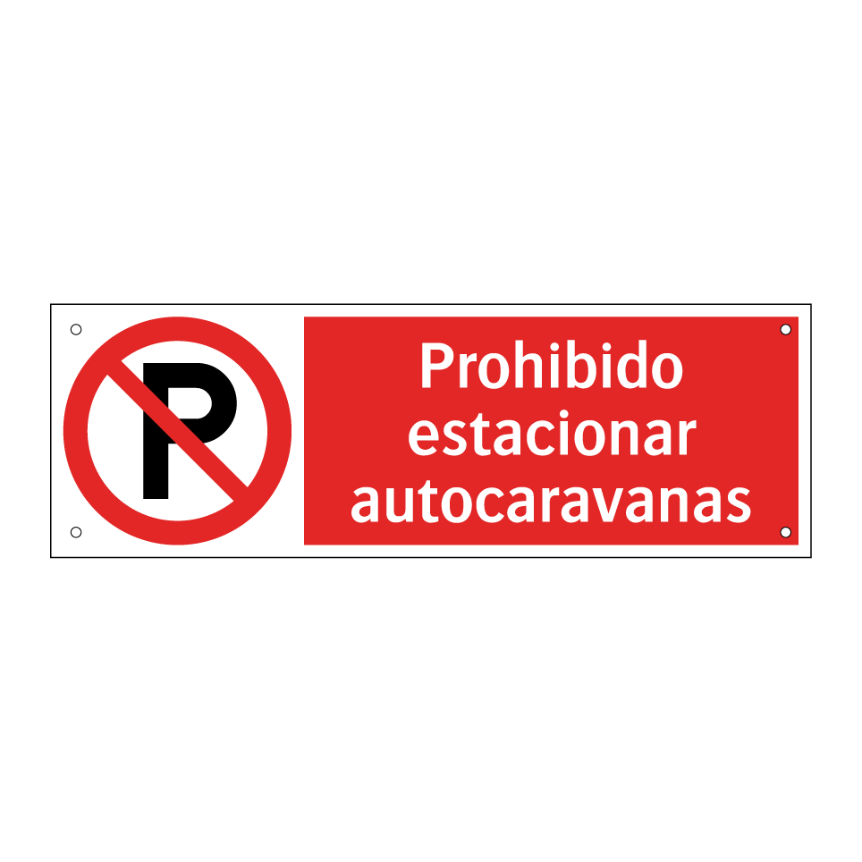 Prohibido estacionar autocaravanas