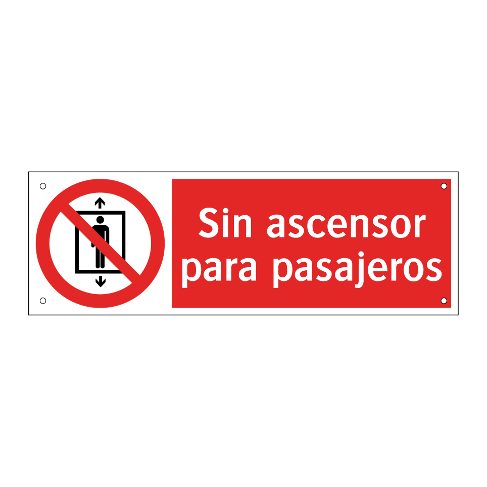 Sin ascensor para pasajeros