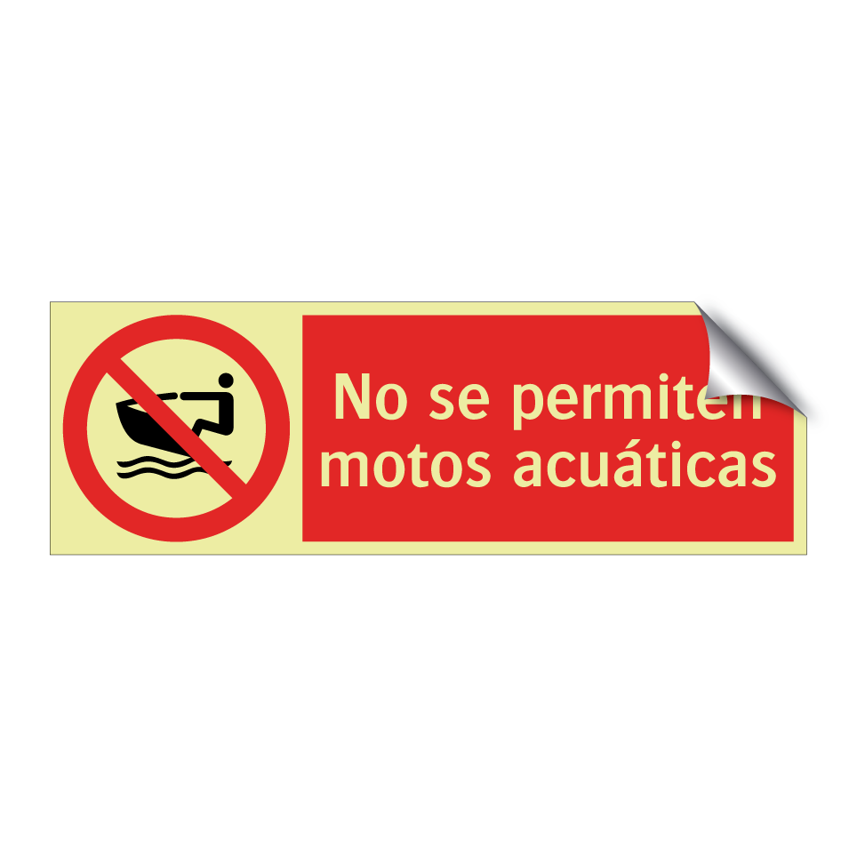 No se permiten motos acuáticas