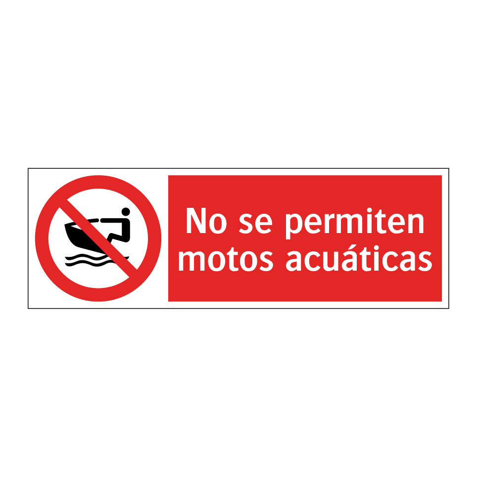 No se permiten motos acuáticas