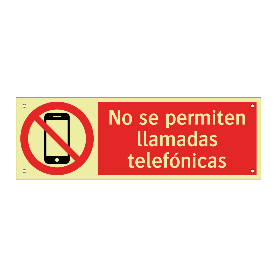 No se permiten llamadas telefónicas