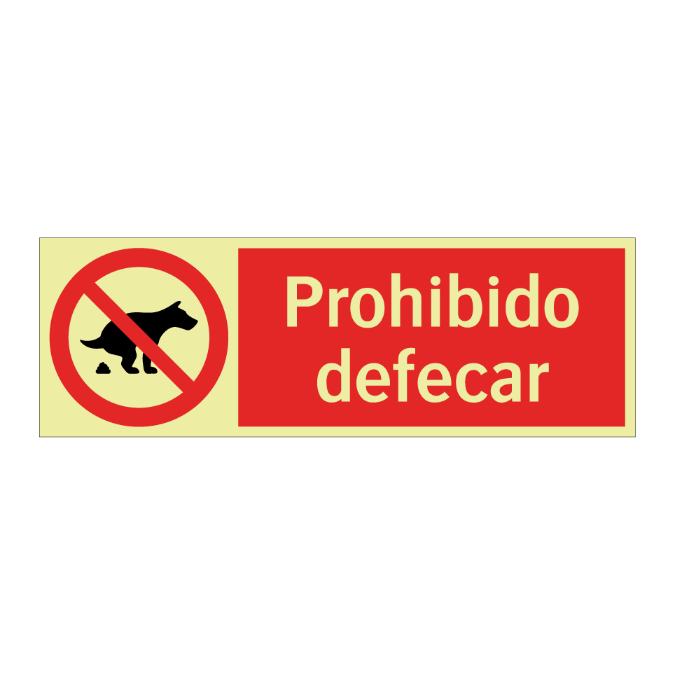 Prohibido defecar