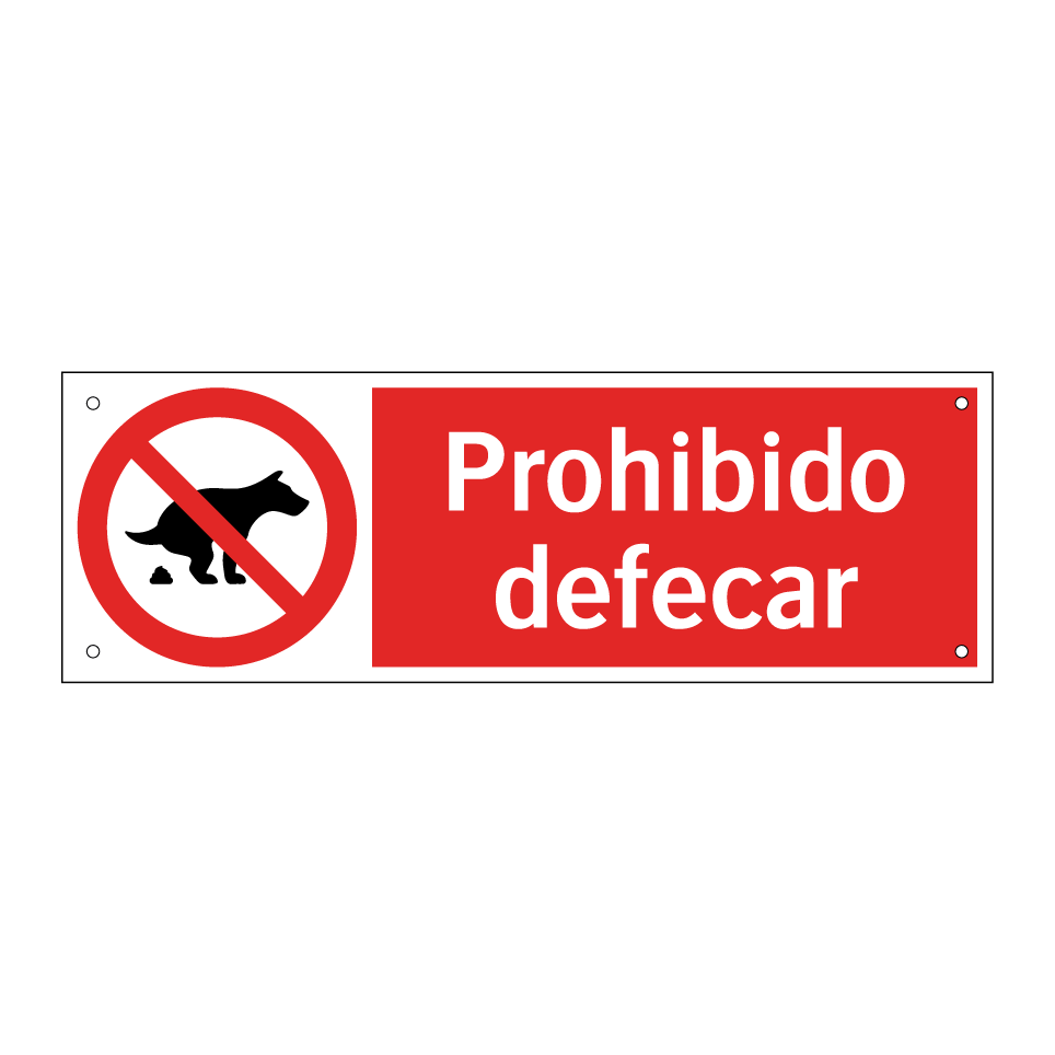 Prohibido defecar
