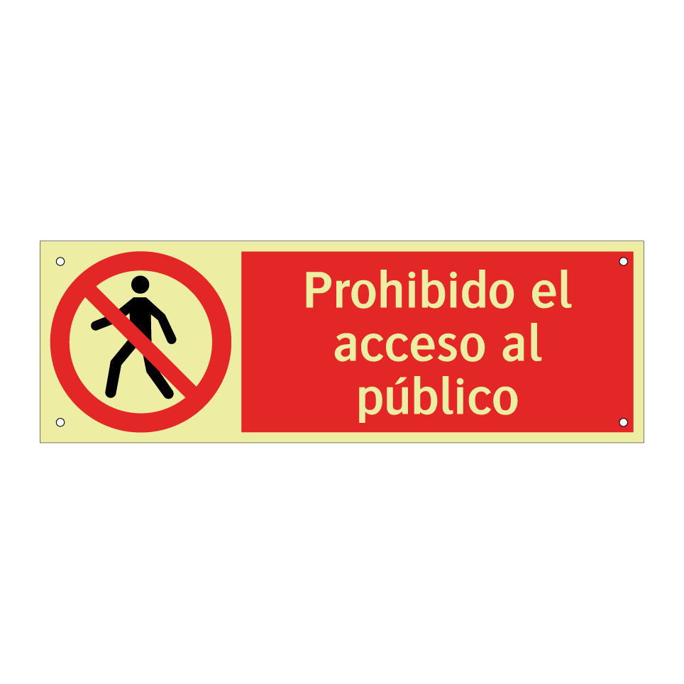 Prohibido el acceso al público