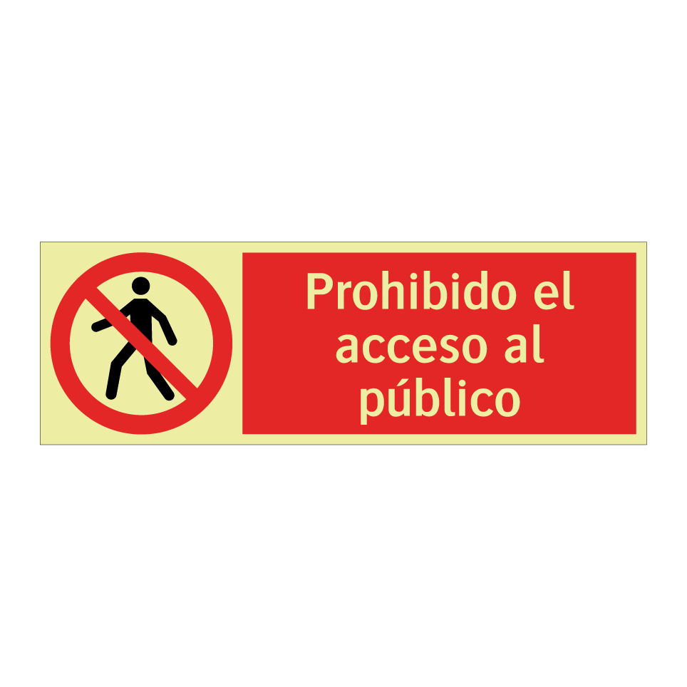 Prohibido el acceso al público