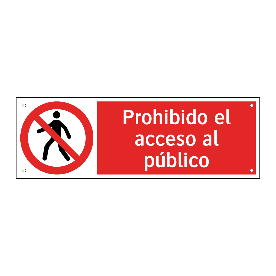 Prohibido el acceso al público