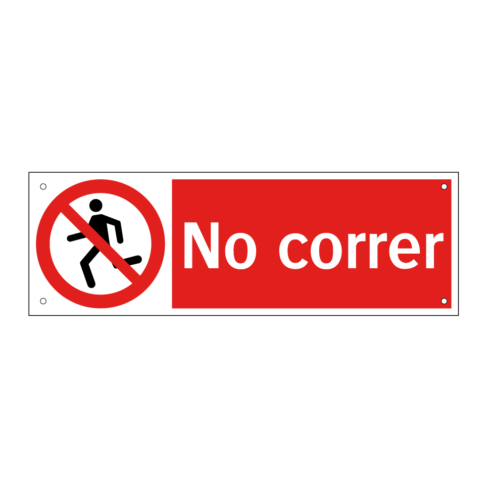 No correr