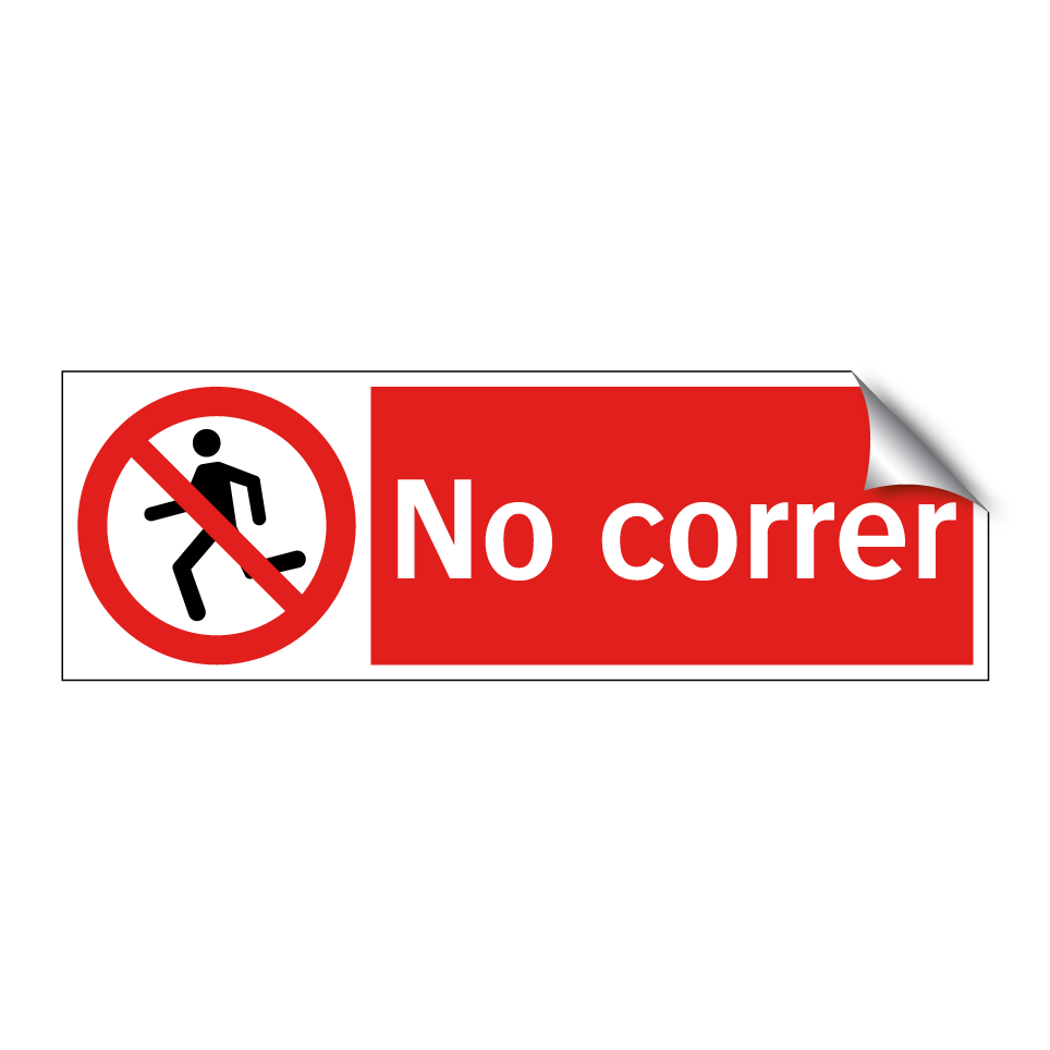 No correr