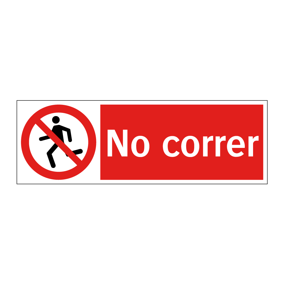 No correr