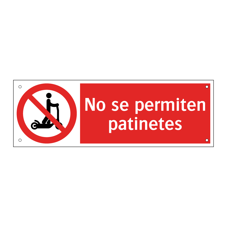 No se permiten patinetes