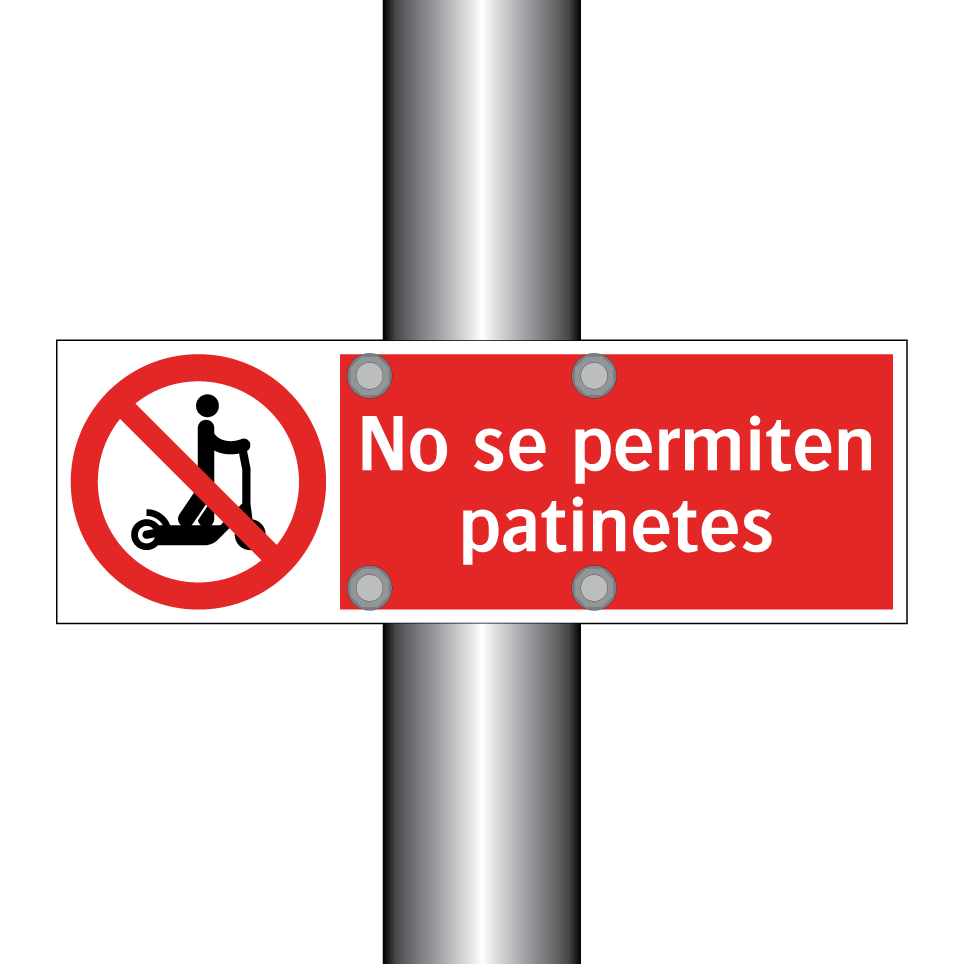 No se permiten patinetes
