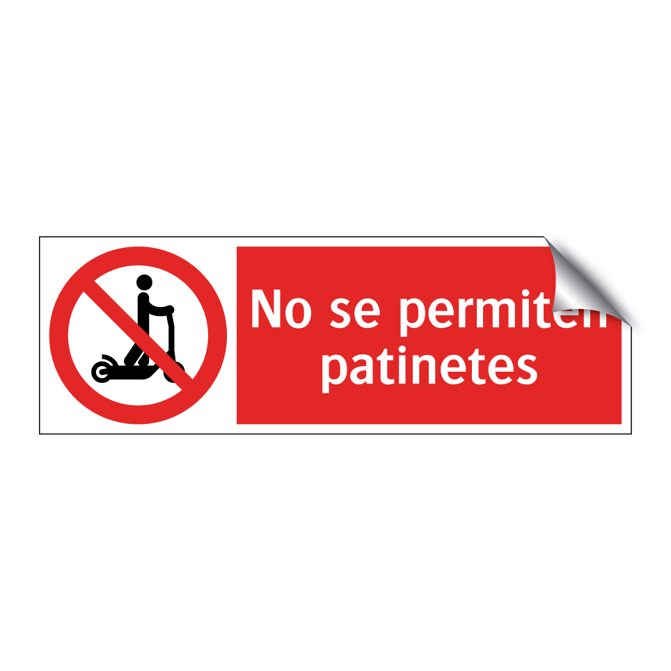 No se permiten patinetes