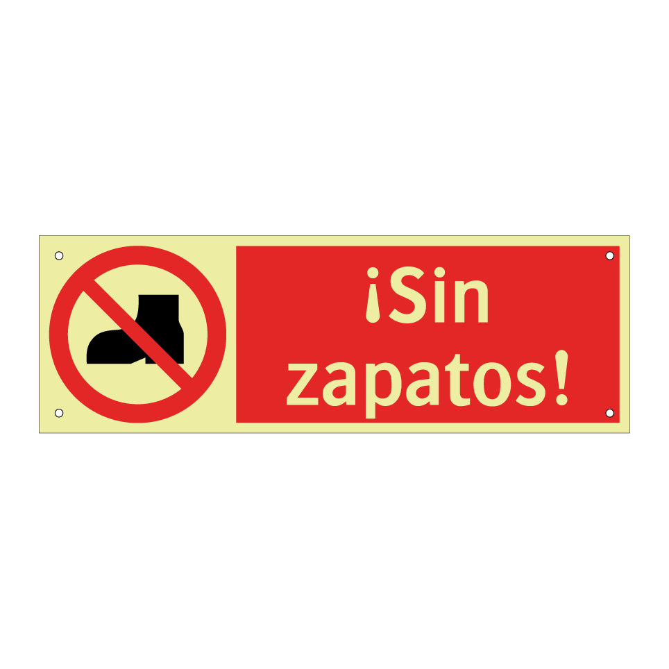 ¡Sin zapatos!
