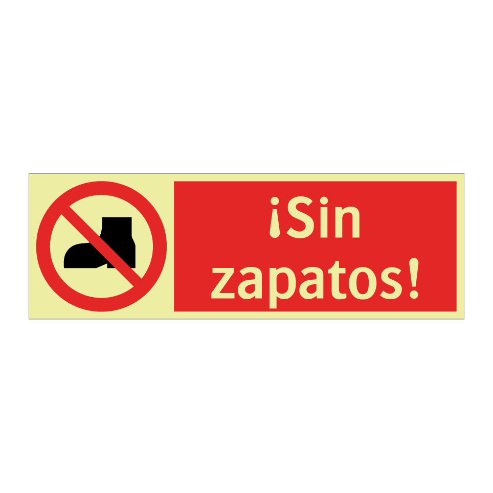 ¡Sin zapatos!