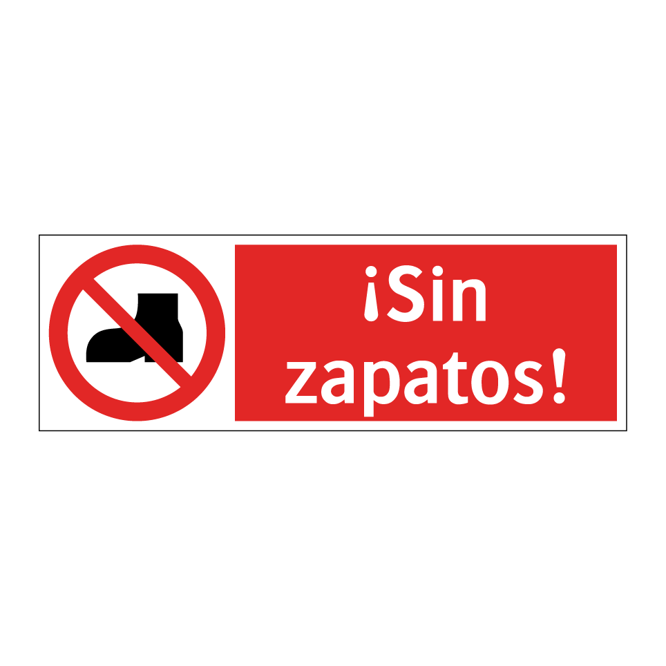 ¡Sin zapatos!
