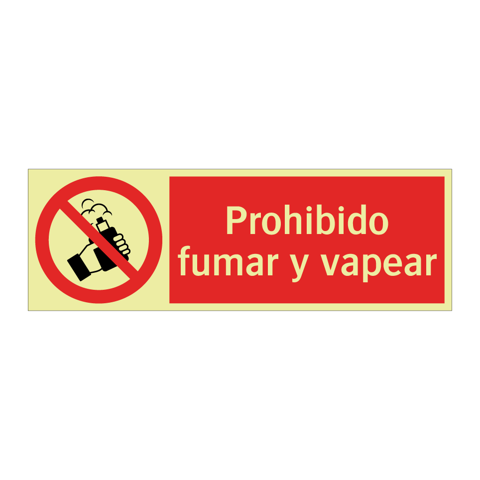 Prohibido fumar y vapear