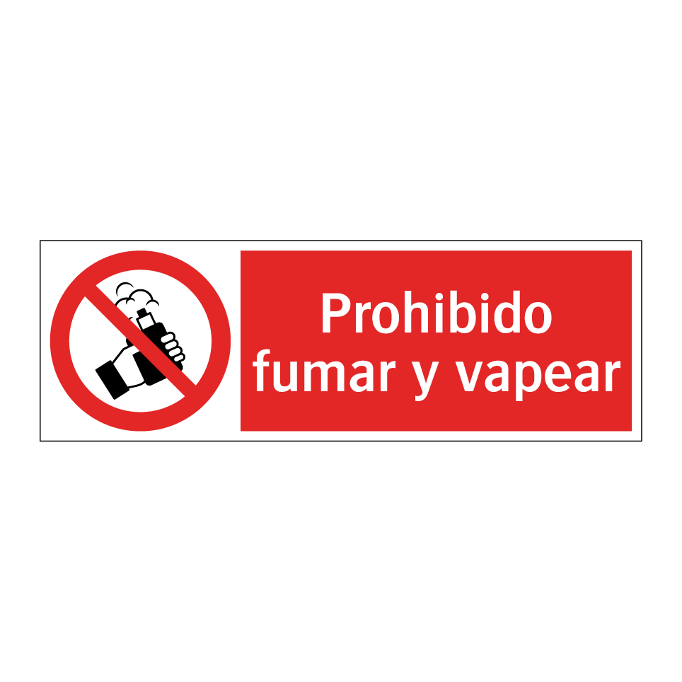 Prohibido fumar y vapear