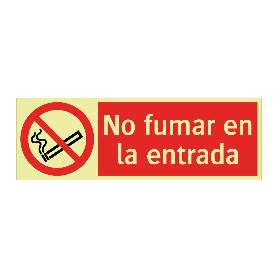 No fumar en la entrada