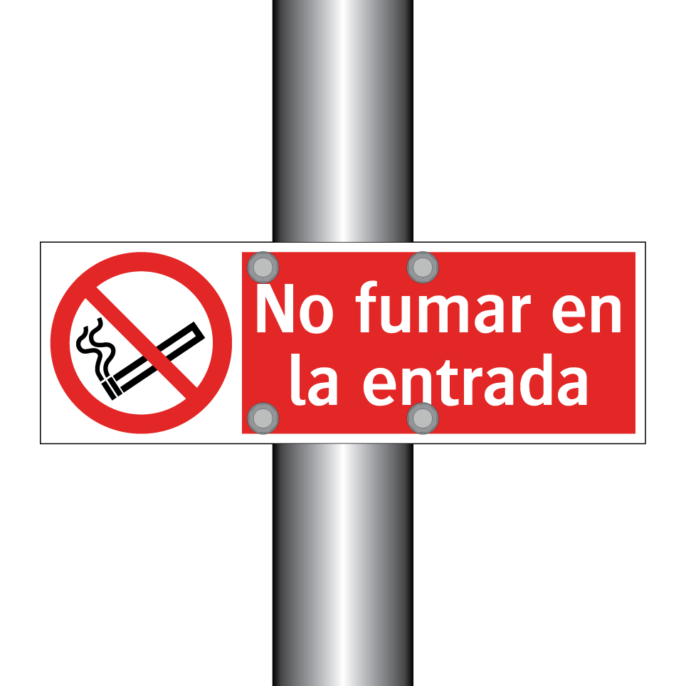 No fumar en la entrada