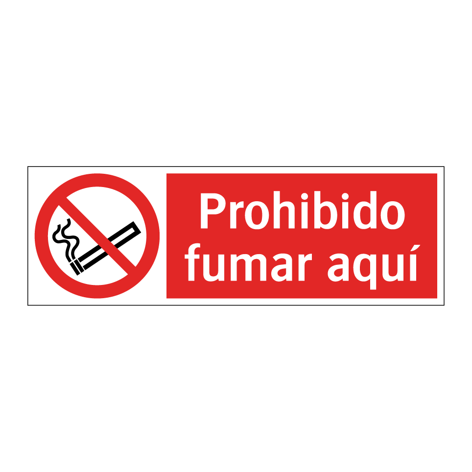 Prohibido fumar aquí
