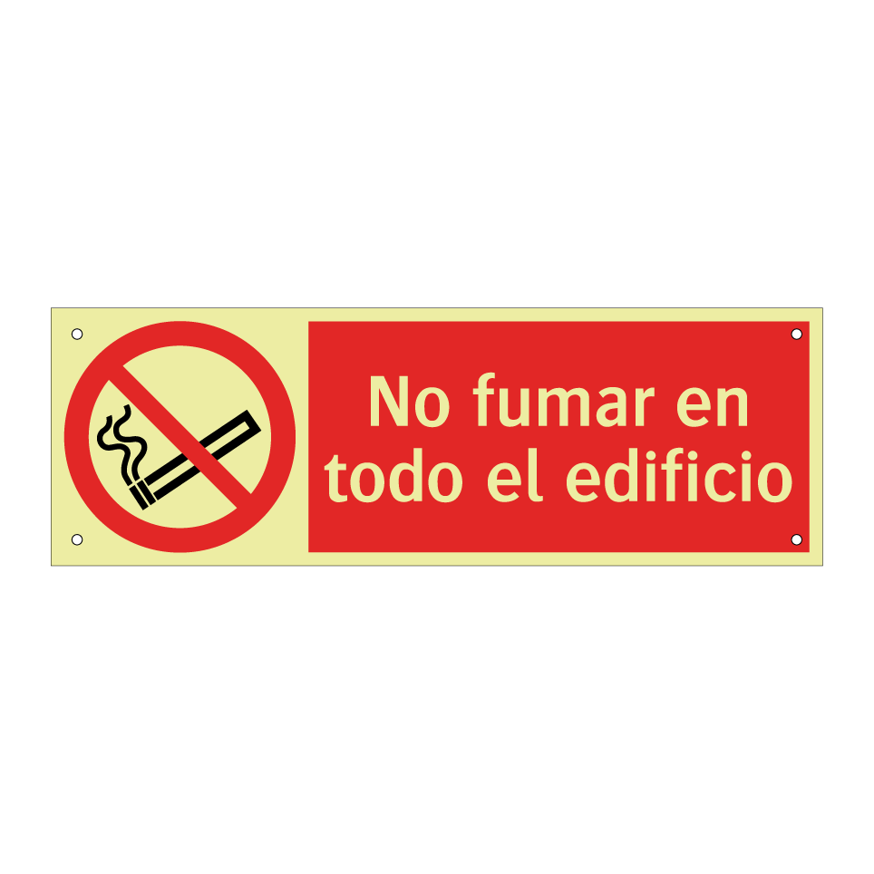 No fumar en todo el edificio
