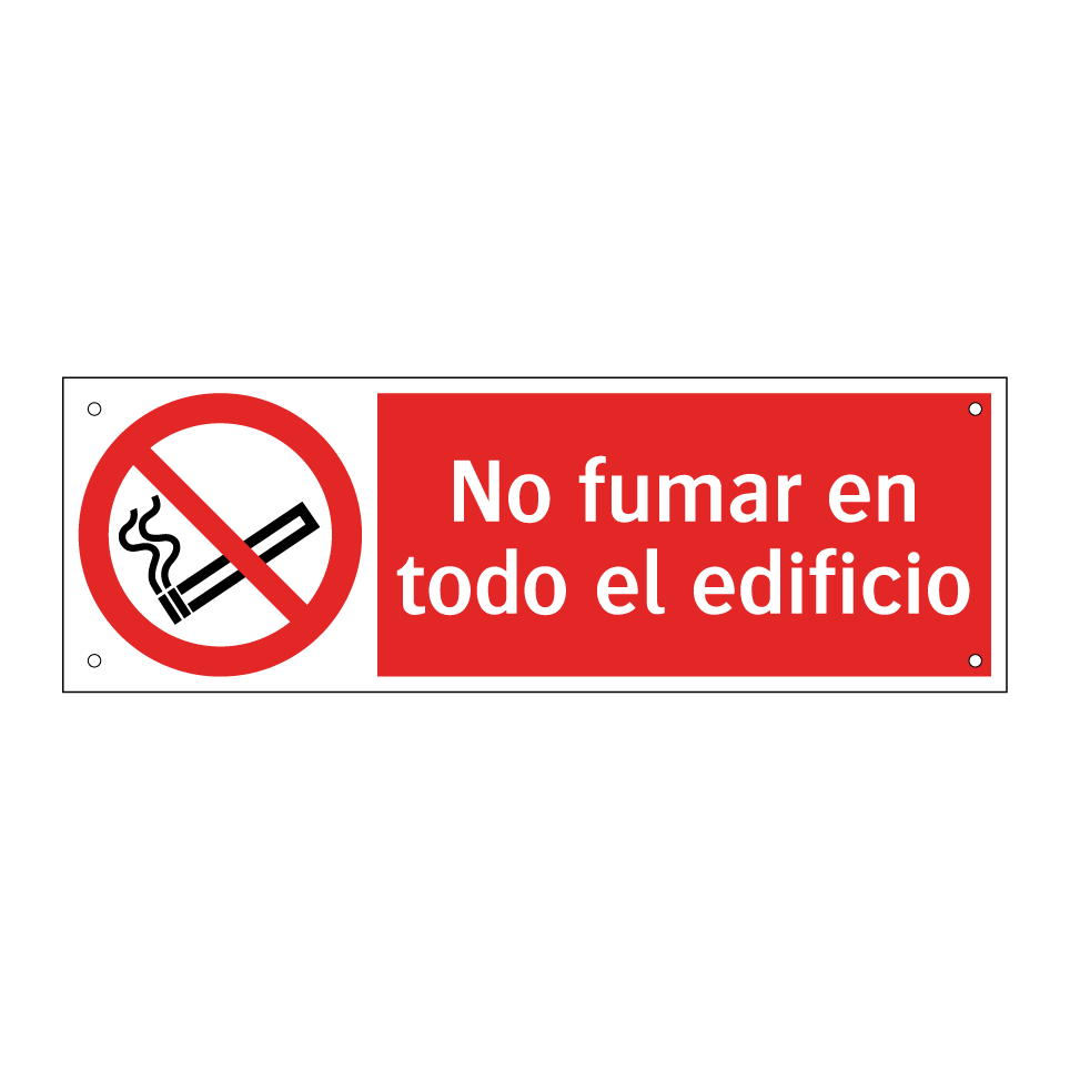 No fumar en todo el edificio