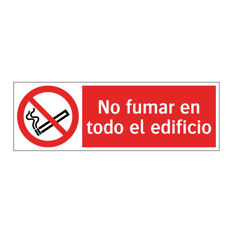 No fumar en todo el edificio