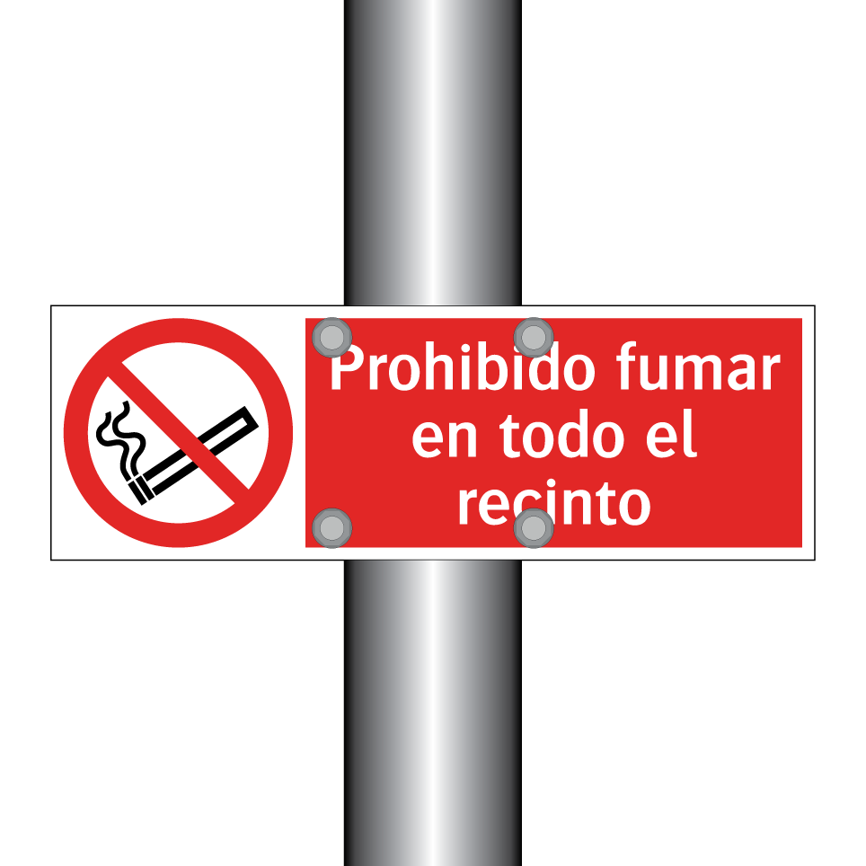 Prohibido fumar en todo el recinto