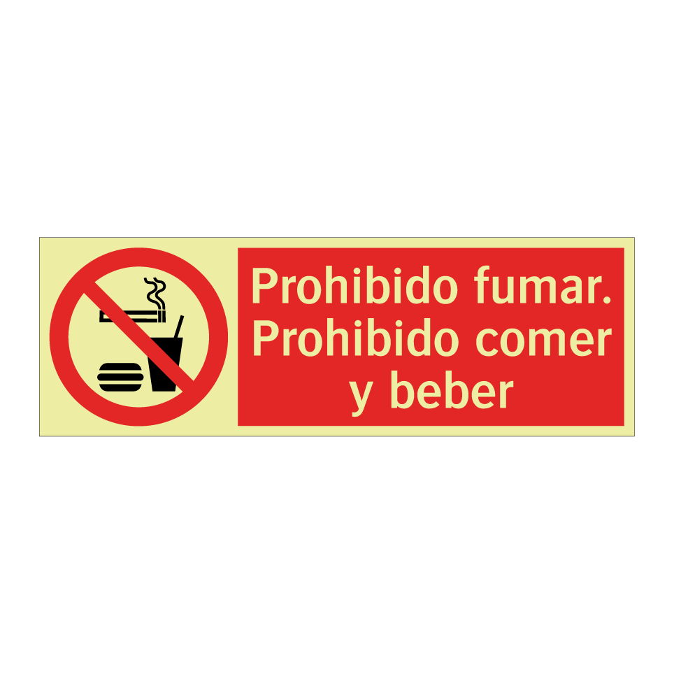 Prohibido fumar. Prohibido comer y beber