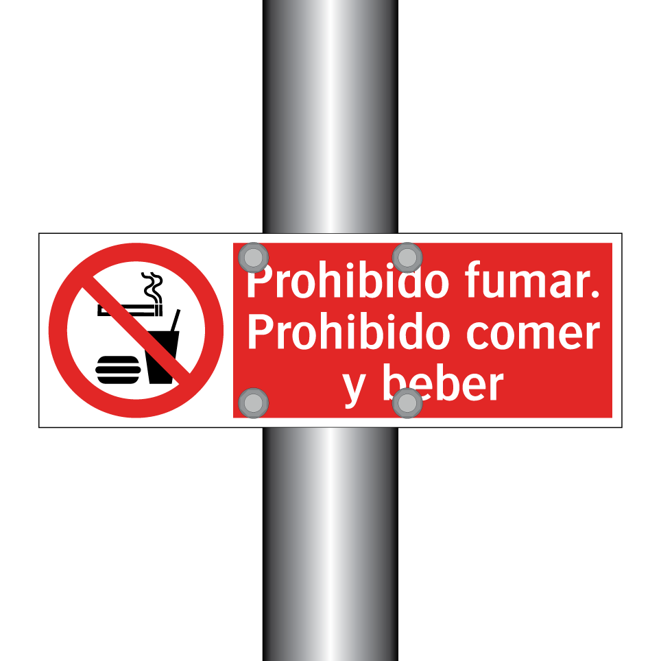 Prohibido fumar. Prohibido comer y beber