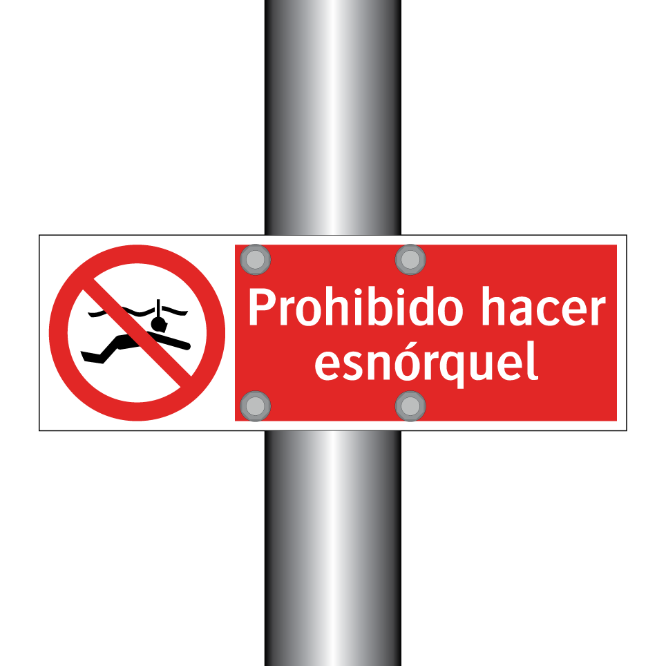 Prohibido hacer esnórquel