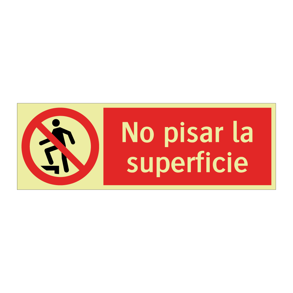 No pisar la superficie