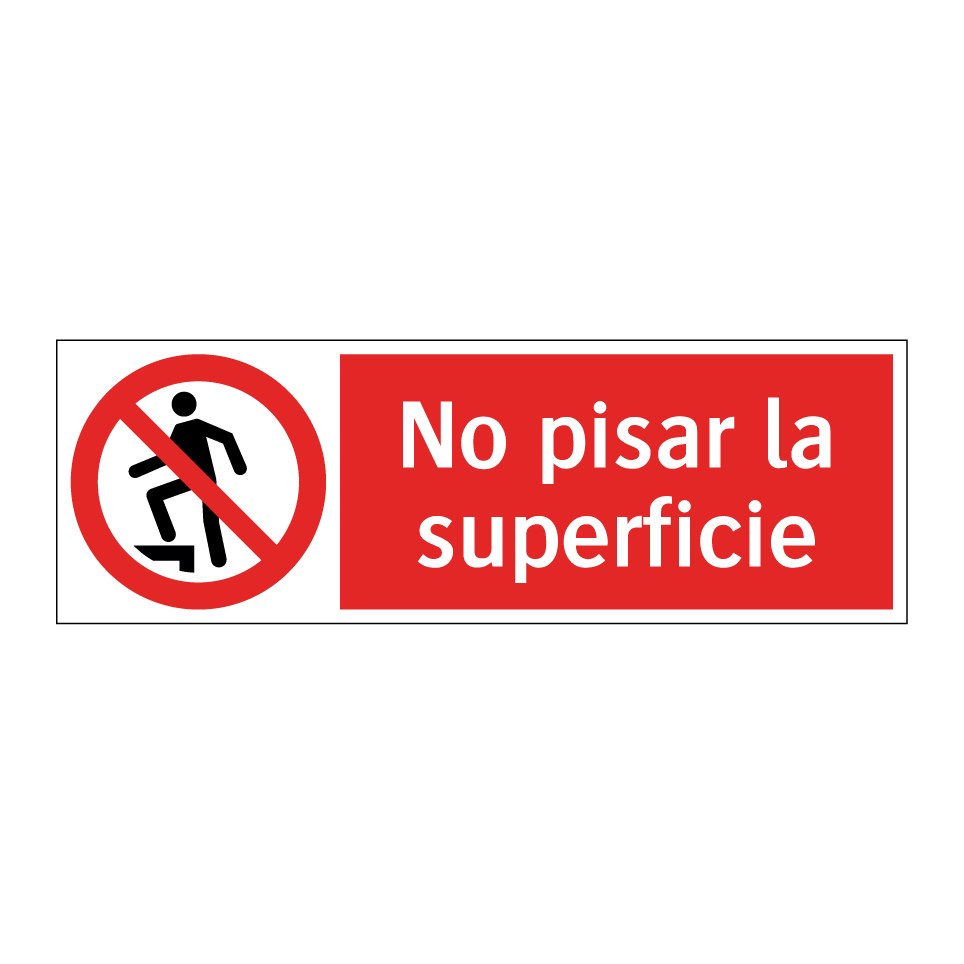 No pisar la superficie
