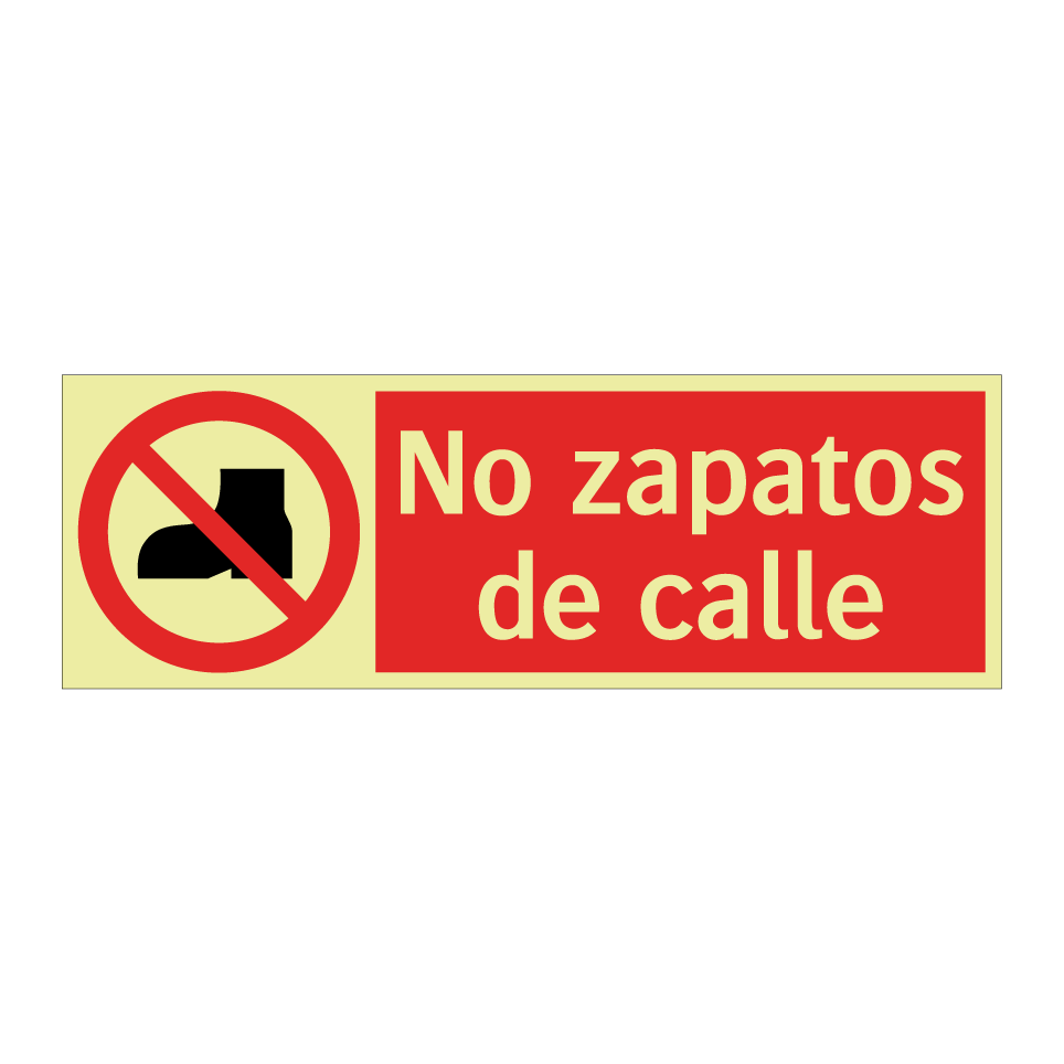 No zapatos de calle
