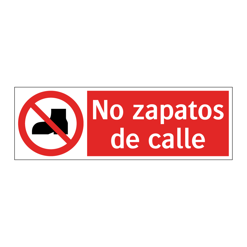 No zapatos de calle