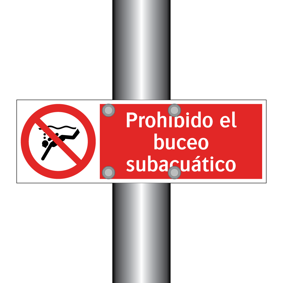 Prohibido el buceo subacuático