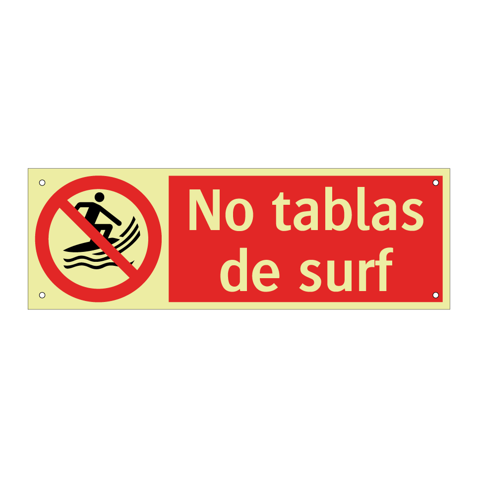 No tablas de surf