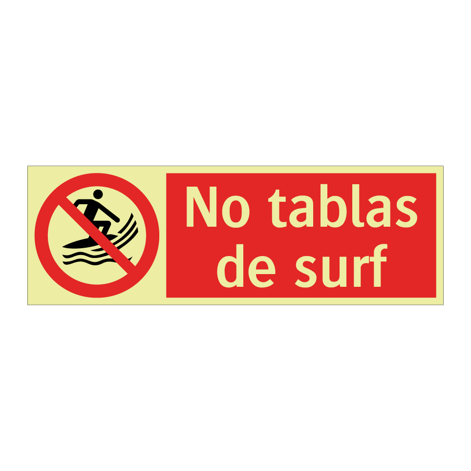 No tablas de surf