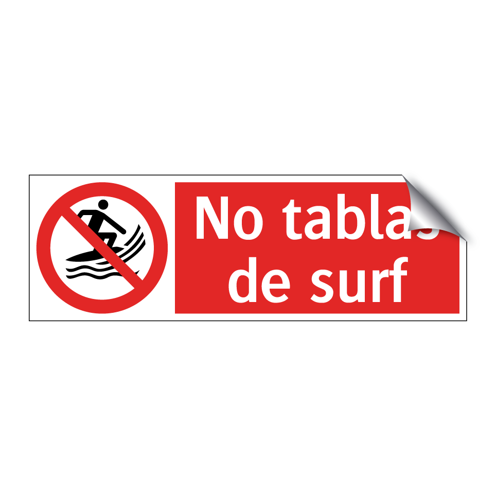 No tablas de surf