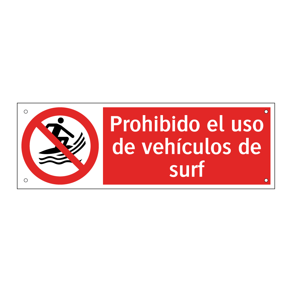 Prohibido el uso de vehículos de surf