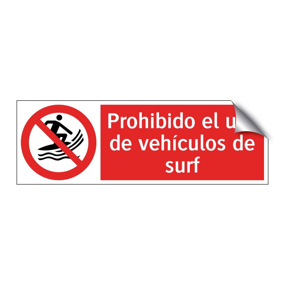 Prohibido el uso de vehículos de surf