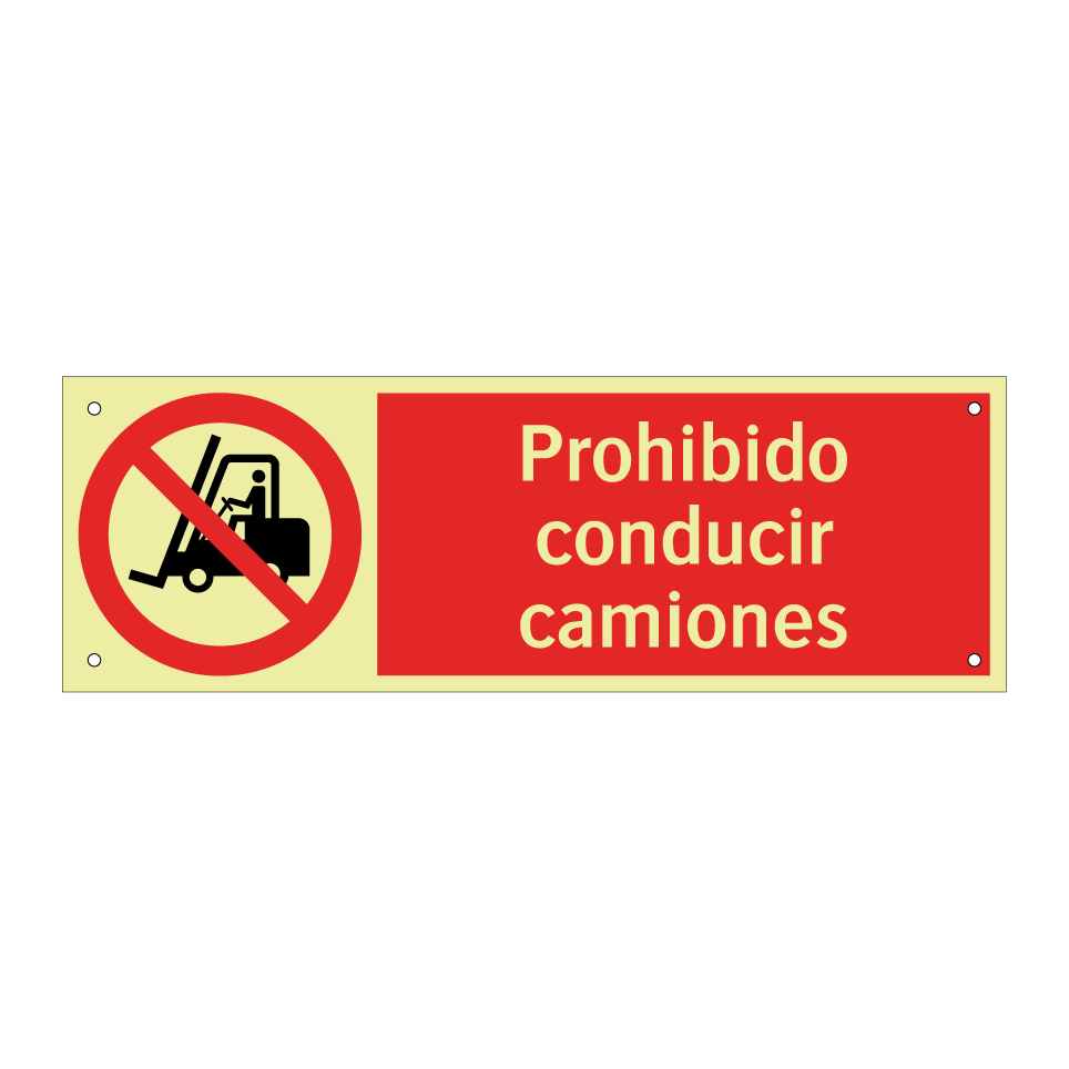 Prohibido conducir camiones