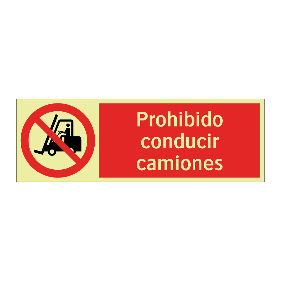 Prohibido conducir camiones