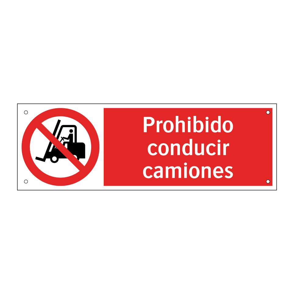 Prohibido conducir camiones