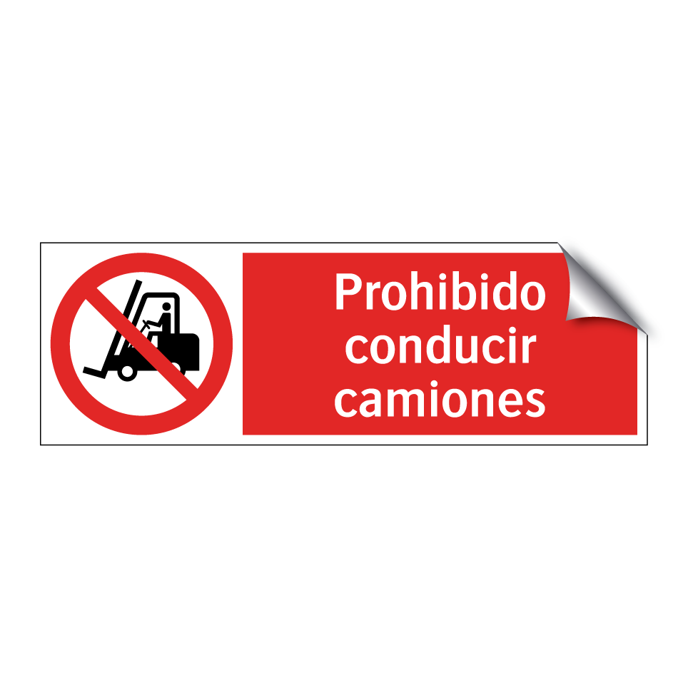 Prohibido conducir camiones
