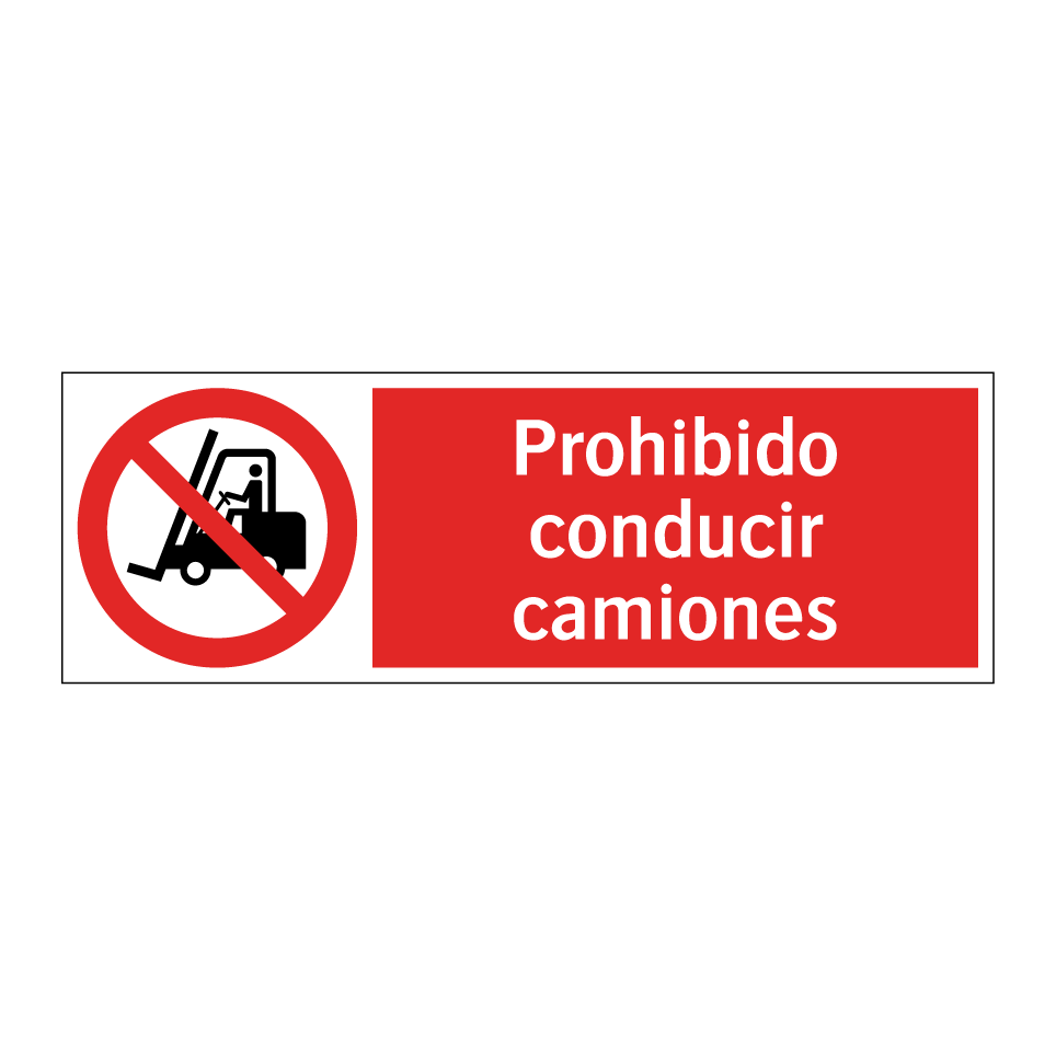 Prohibido conducir camiones