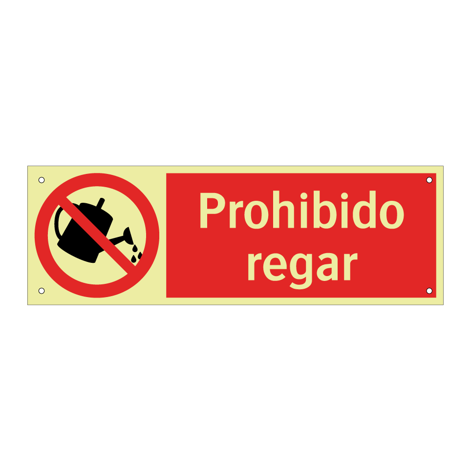Prohibido regar
